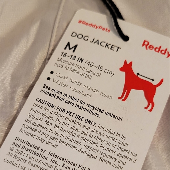 ❤️ Host Pick ❤️ Lightweight Dog Hooded Rain Jacket M - Picture 16 of 16